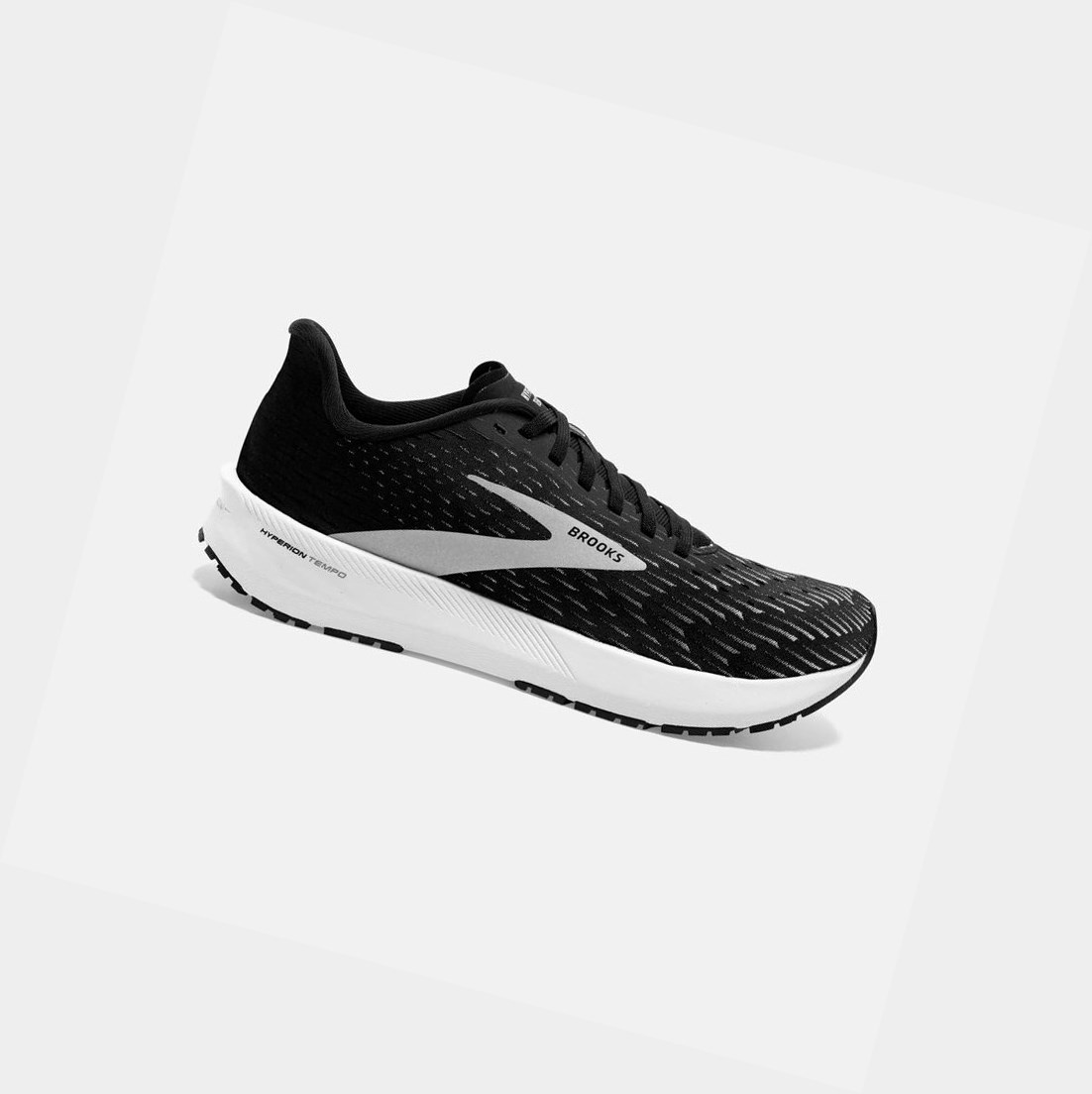 Chaussures Running Route Brooks Hyperion Tempo Noir Argent Blanche Femme | FKN-60514954