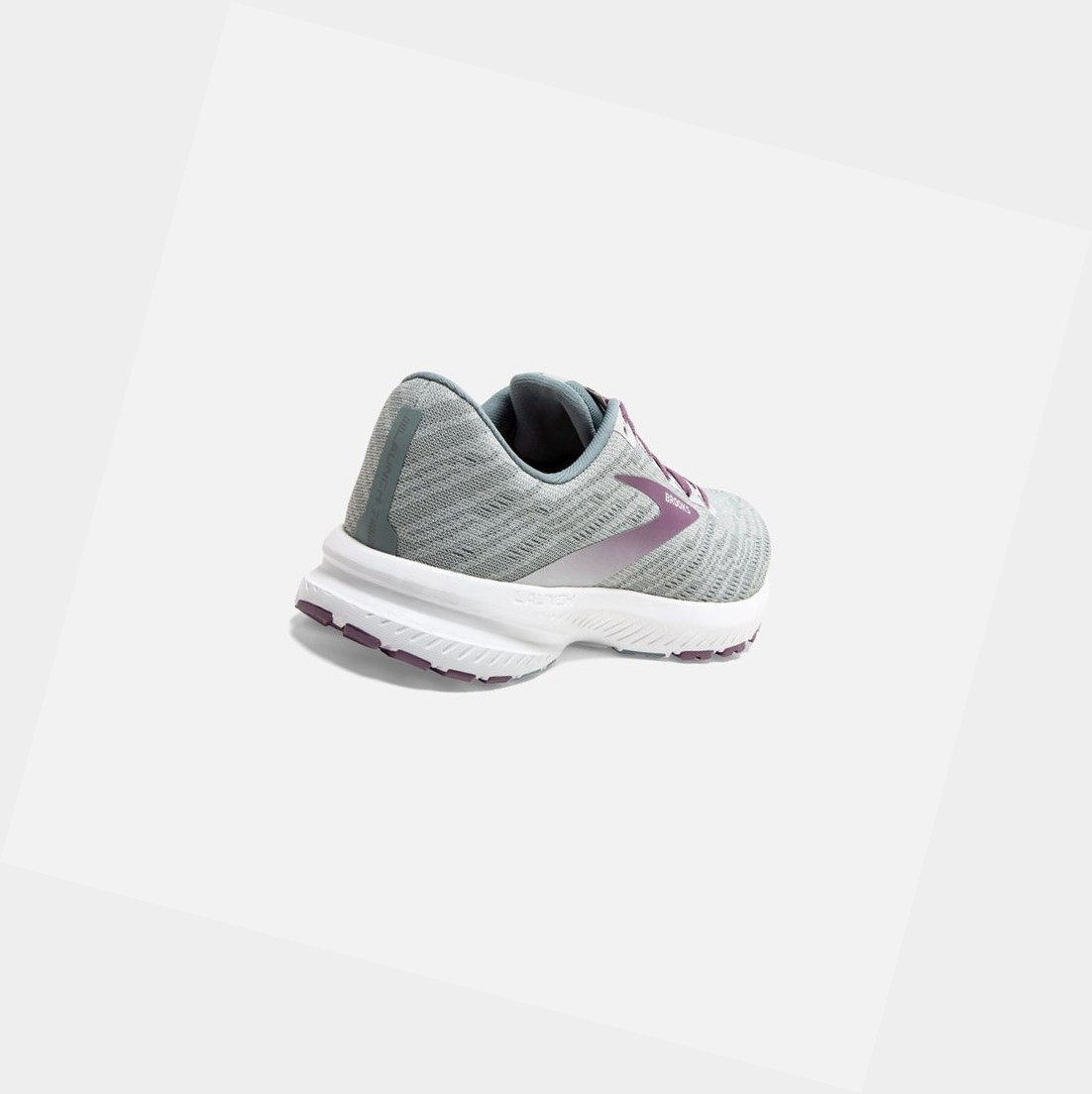 Chaussures Running Route Brooks Launch 7 Antarctica / Lead / Grape Femme | WTJ-95476845