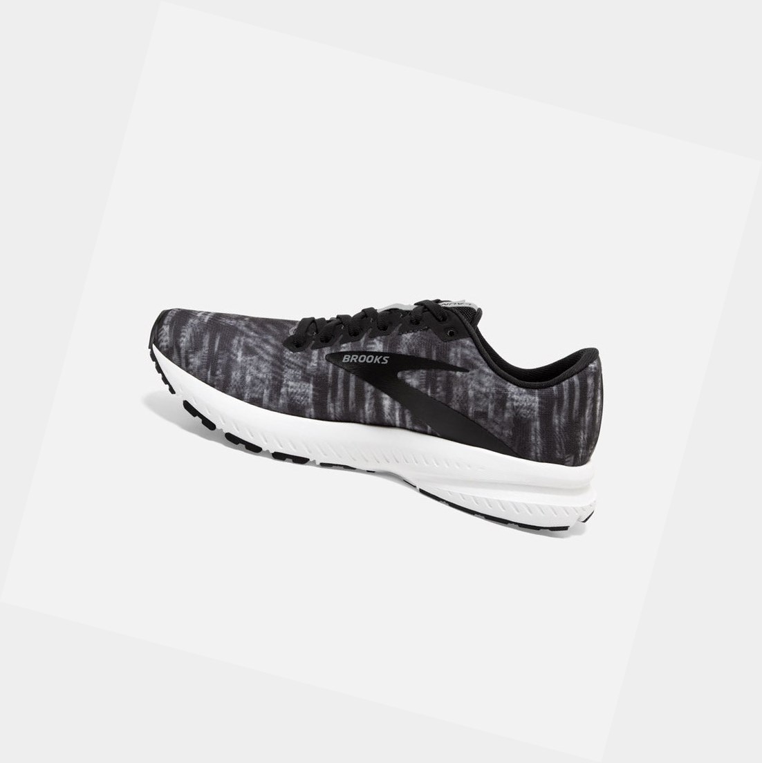 Chaussures Running Route Brooks Launch 7 Noir Grise Blanche Femme | EUI-97990924