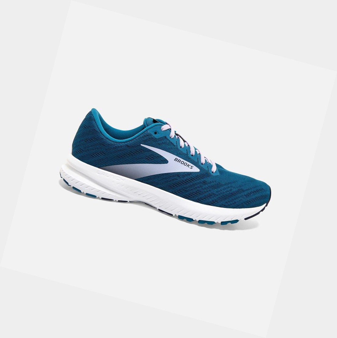 Chaussures Running Route Brooks Launch 7 Bleu Violette Femme | QCQ-45602106