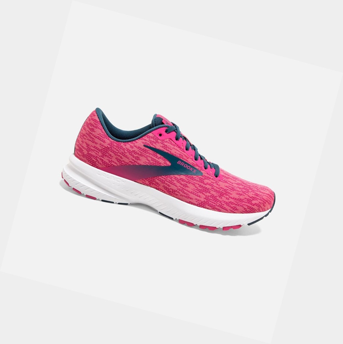 Chaussures Running Route Brooks Launch 7 Rose Femme | IZJ-43192131