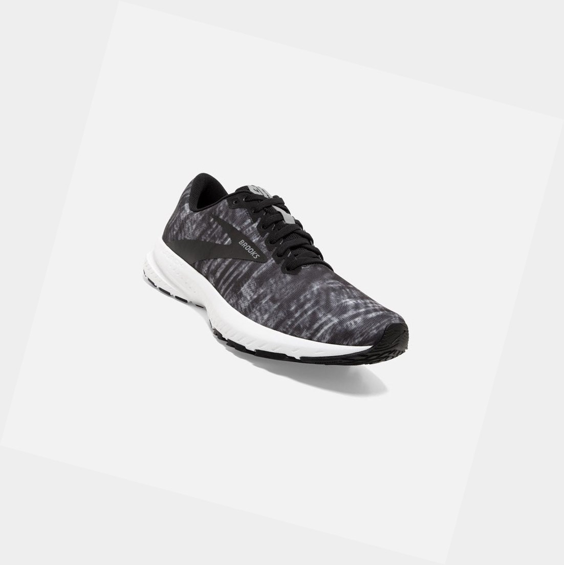 Chaussures Running Route Brooks Launch 7 Noir Grise Blanche Femme | EUI-97990924