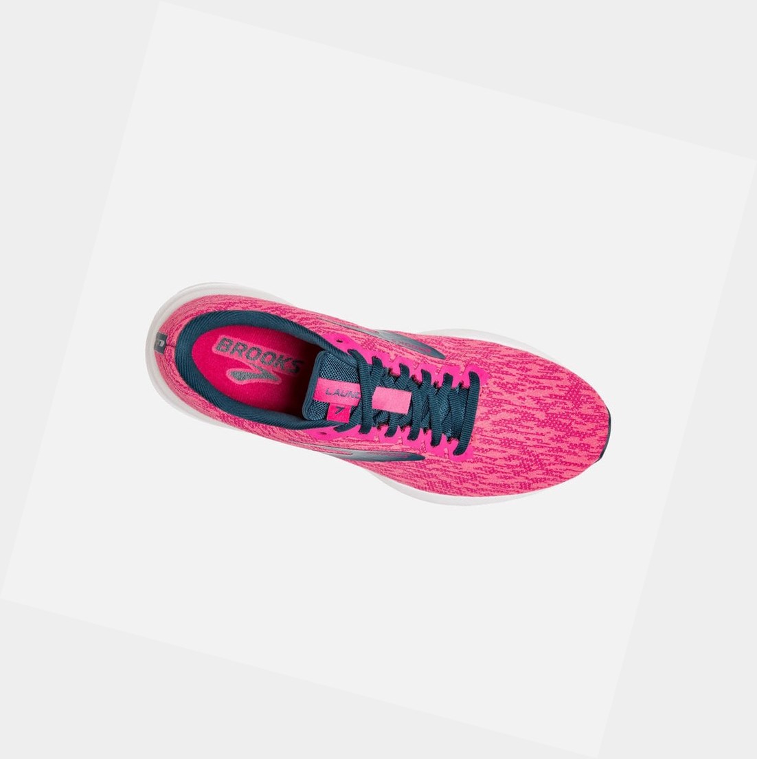 Chaussures Running Route Brooks Launch 7 Rose Femme | IZJ-43192131