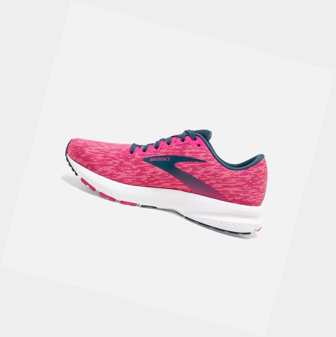 Chaussures Running Route Brooks Launch 7 Rose Femme | IZJ-43192131