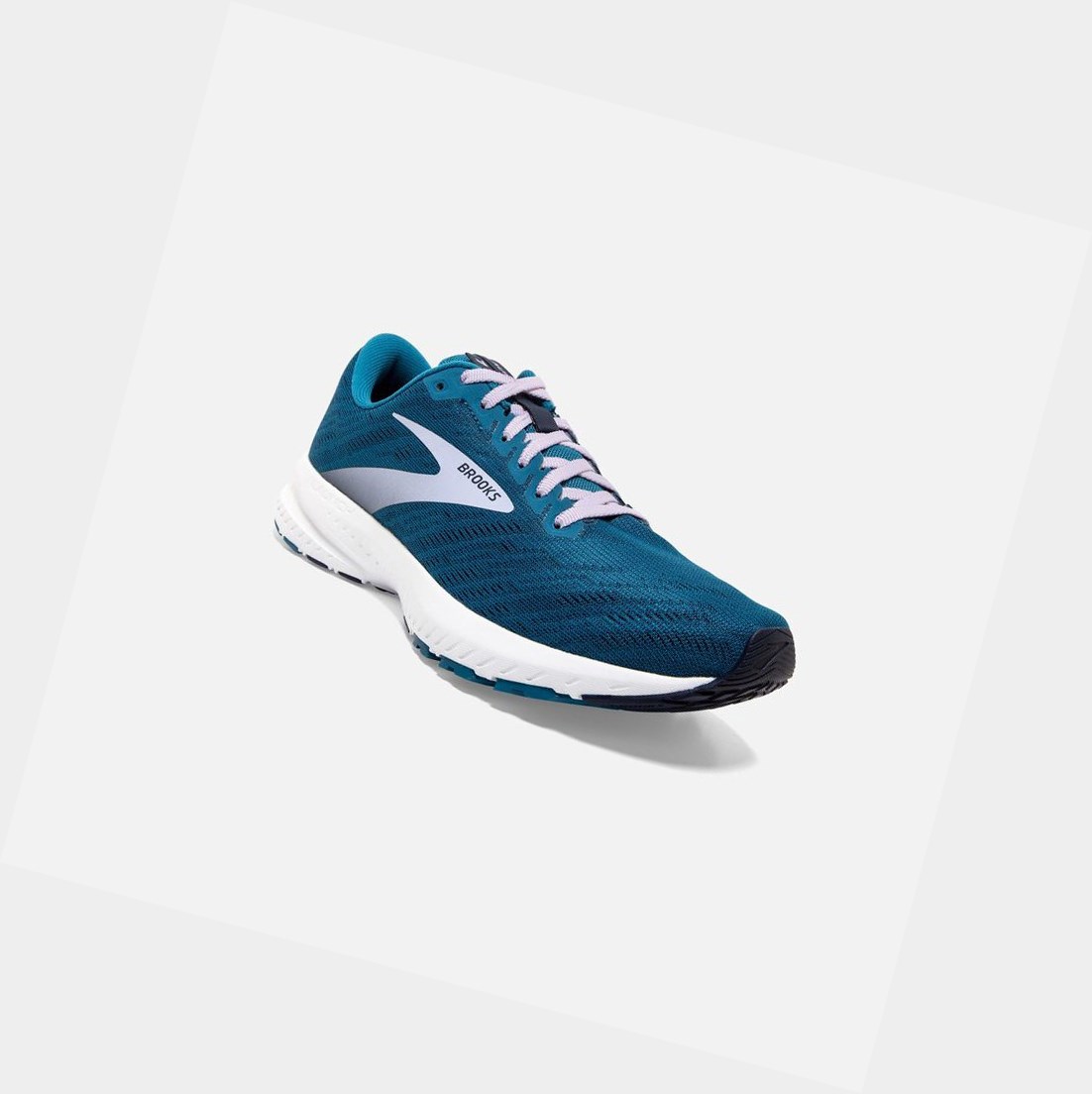 Chaussures Running Route Brooks Launch 7 Bleu Violette Femme | QCQ-45602106