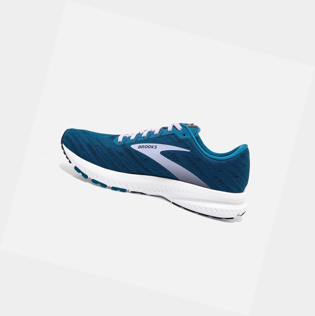 Chaussures Running Route Brooks Launch 7 Bleu Violette Femme | QCQ-45602106