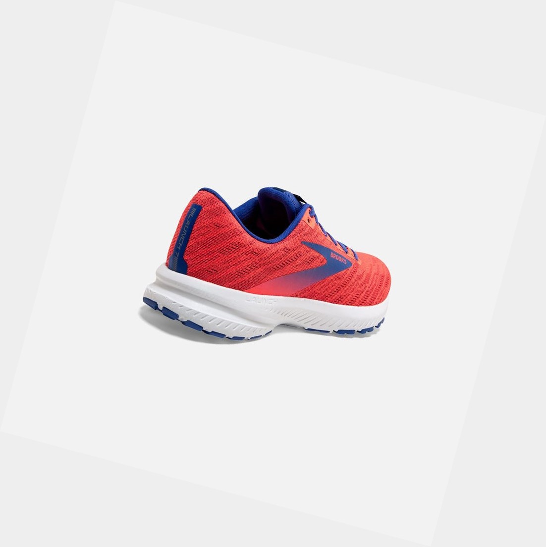 Chaussures Running Route Brooks Launch 7 Corail Bordeaux Bleu Femme | JMJ-58017095