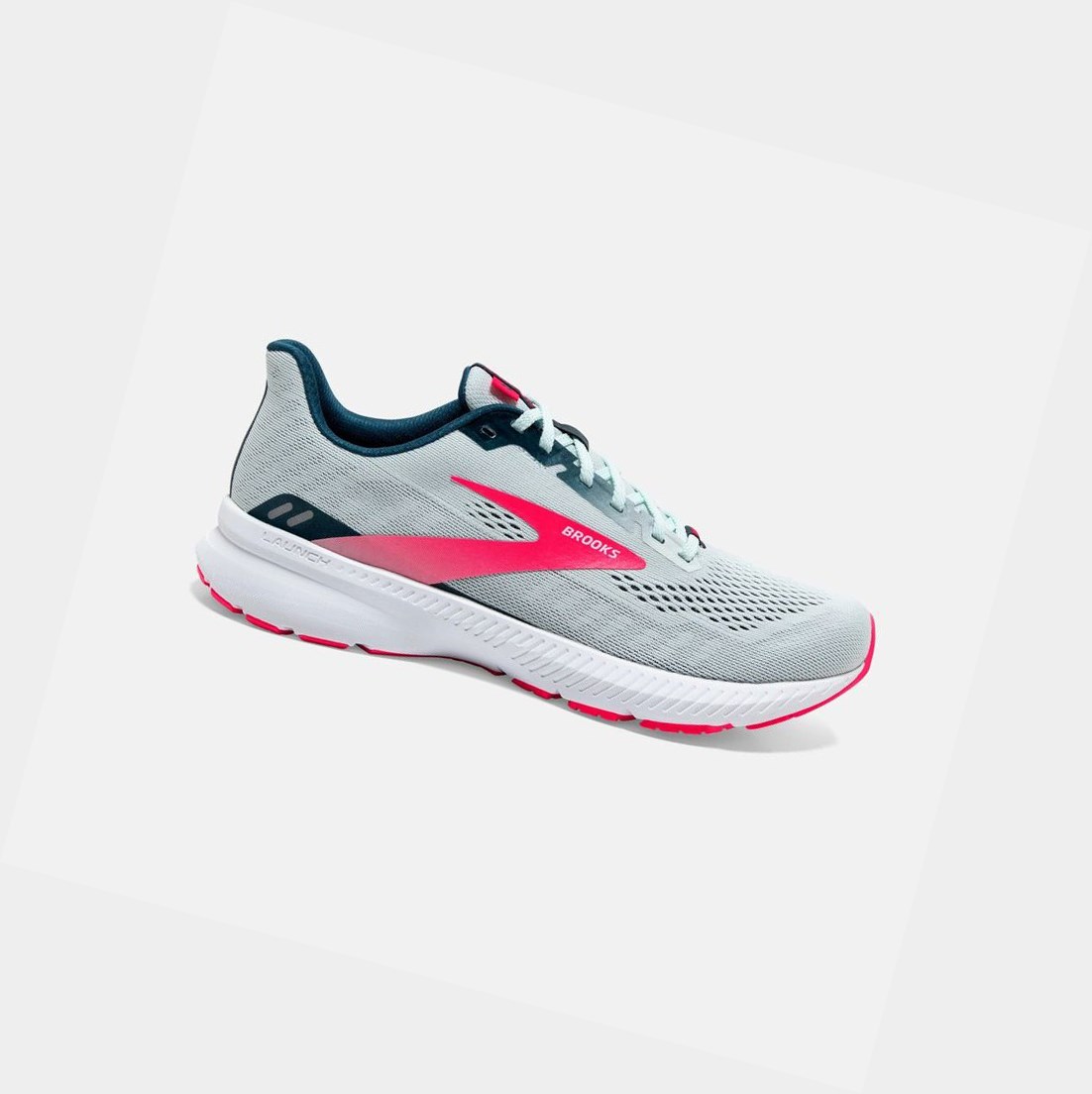 Chaussures Running Route Brooks Launch 8 Bleu Marine Rose Femme | SBF-93545996