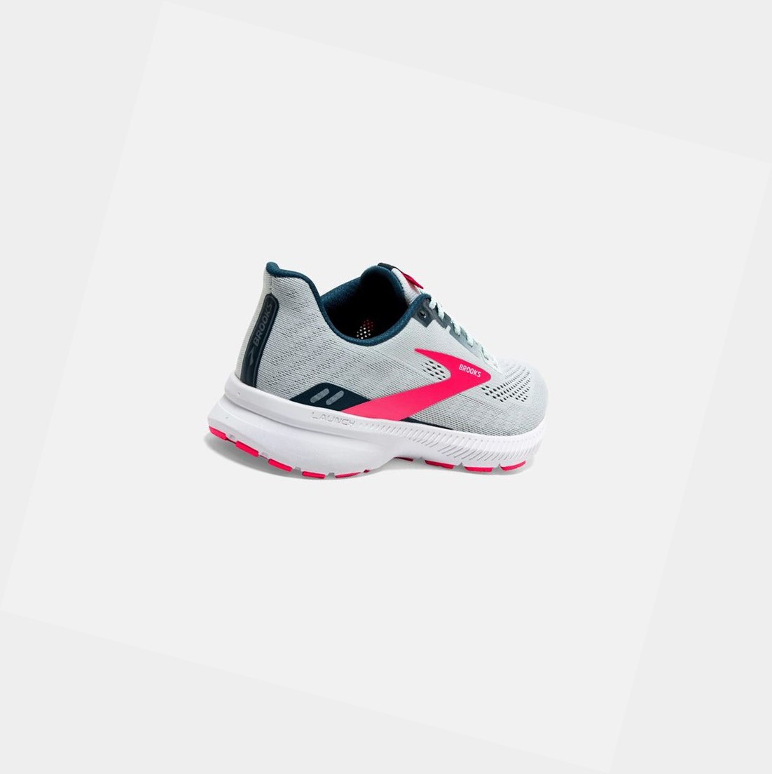 Chaussures Running Route Brooks Launch 8 Bleu Marine Rose Femme | SBF-93545996