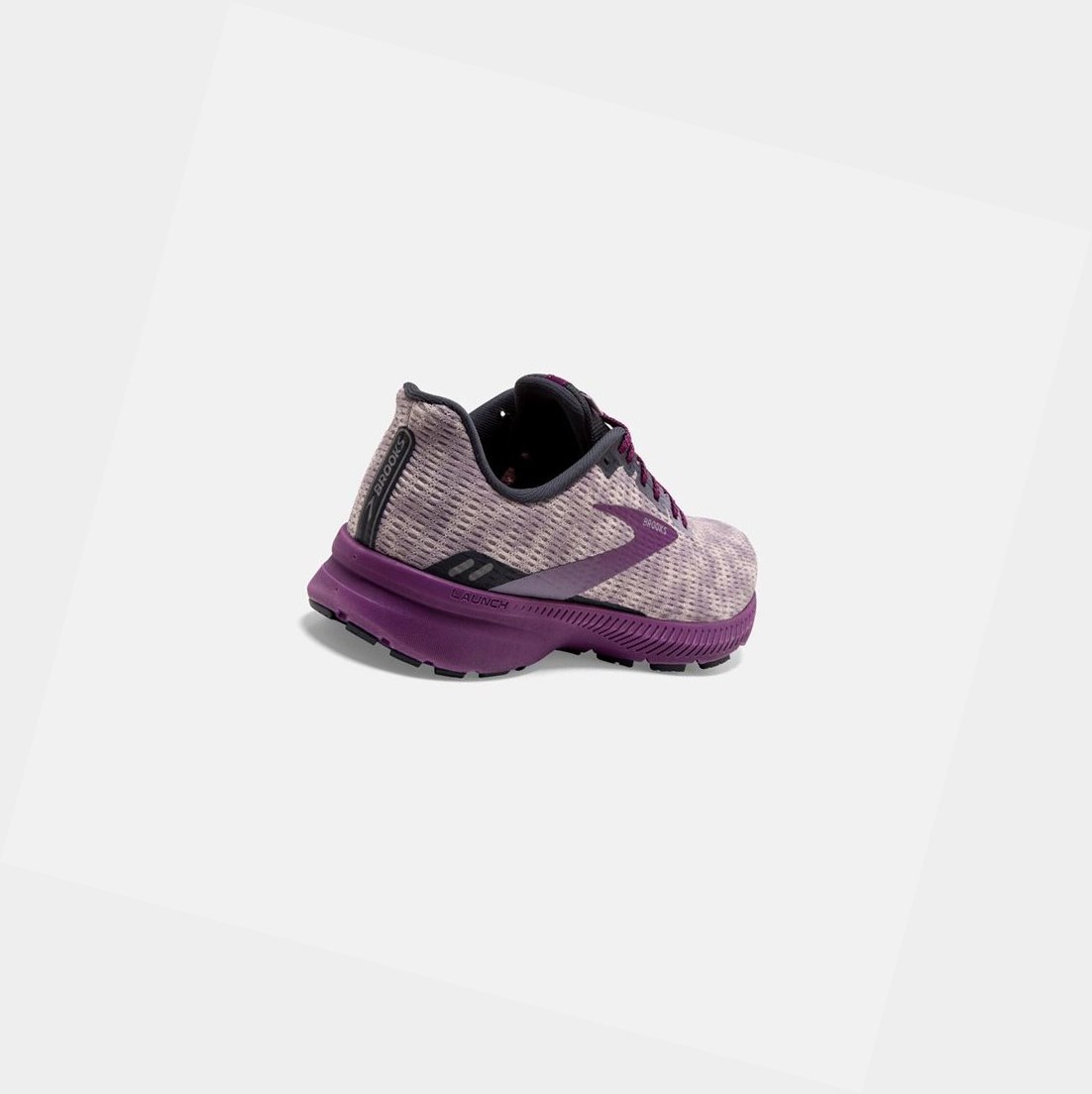 Chaussures Running Route Brooks Launch 8 Iris / Ombre / Violet Femme | IVZ-40282392