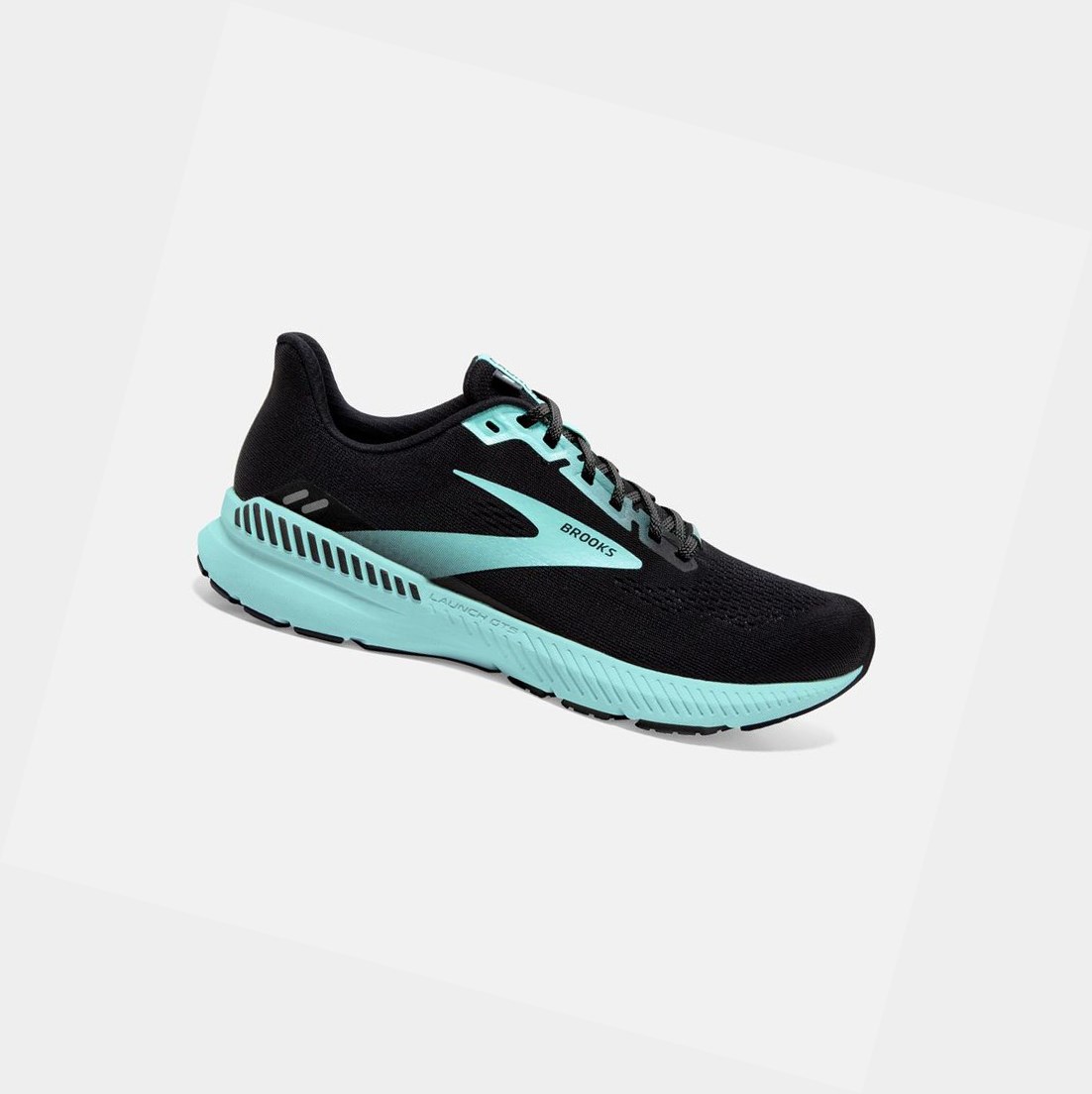 Chaussures Running Route Brooks Launch GTS 8 Noir Bleu Femme | HGR-99353500