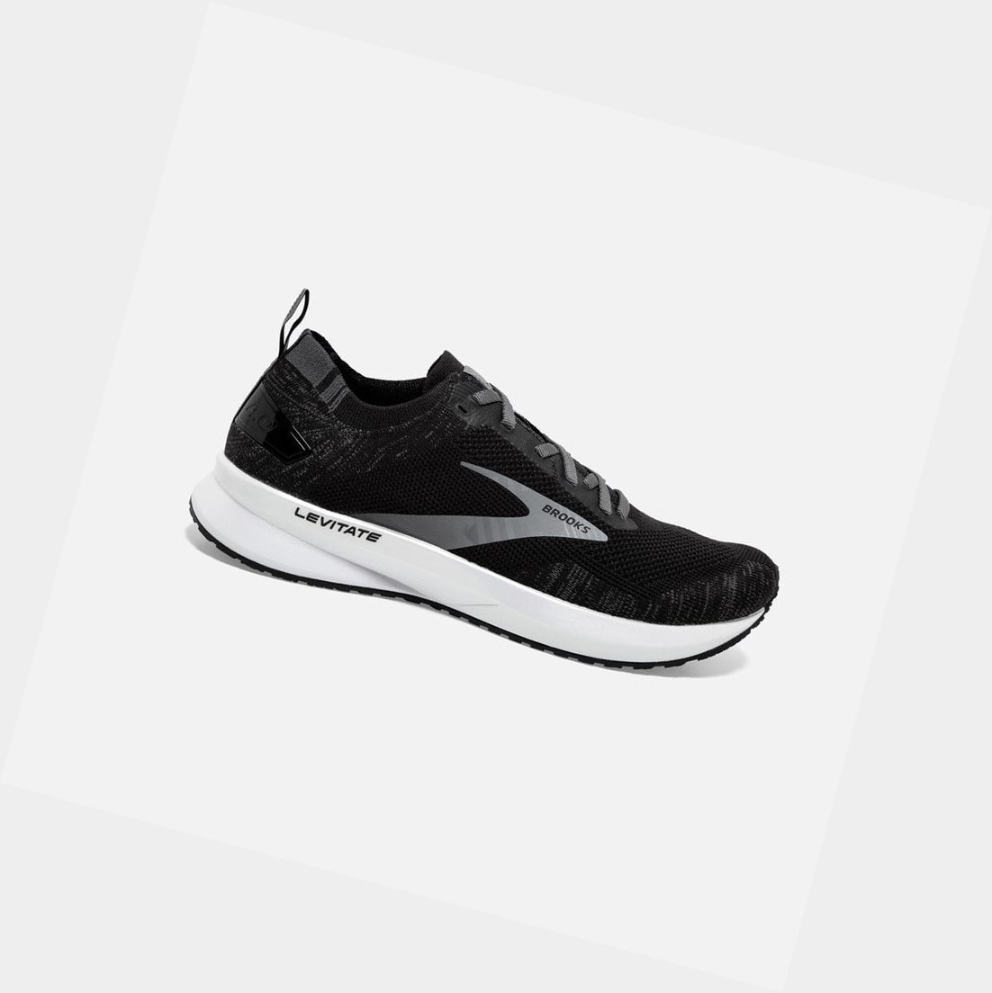 Chaussures Running Route Brooks Levitate 4 Noir Blanche Femme | GXW-59014699