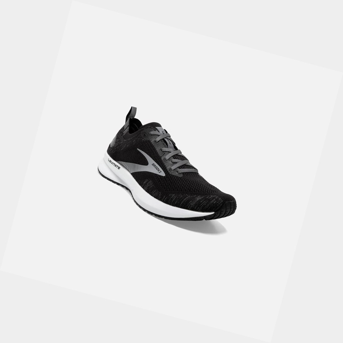 Chaussures Running Route Brooks Levitate 4 Noir Blanche Femme | GXW-59014699