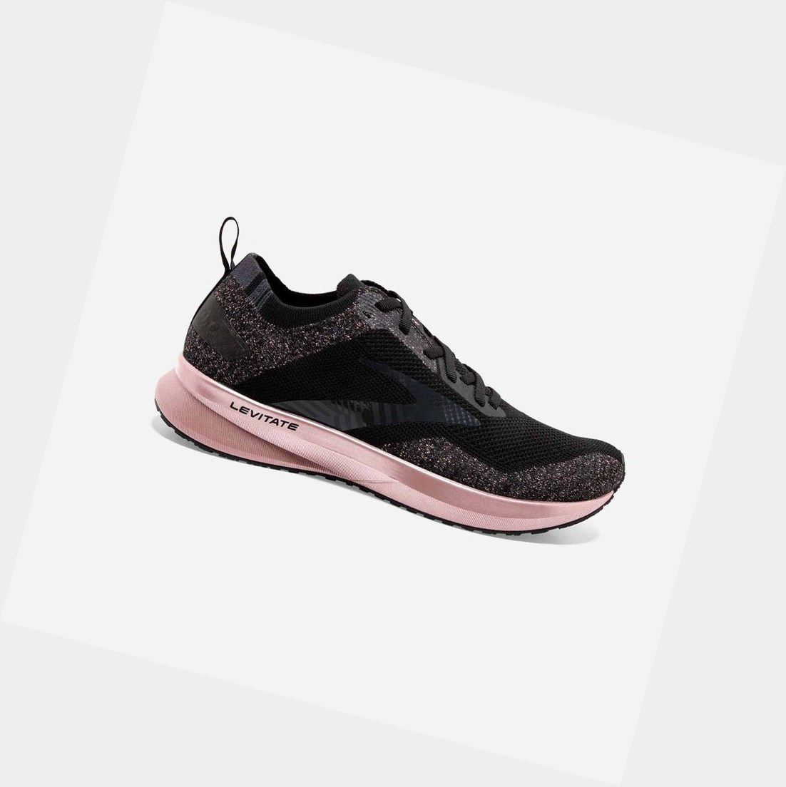 Chaussures Running Route Brooks Levitate 4 Noir Rose Doré Femme | THI-54598574