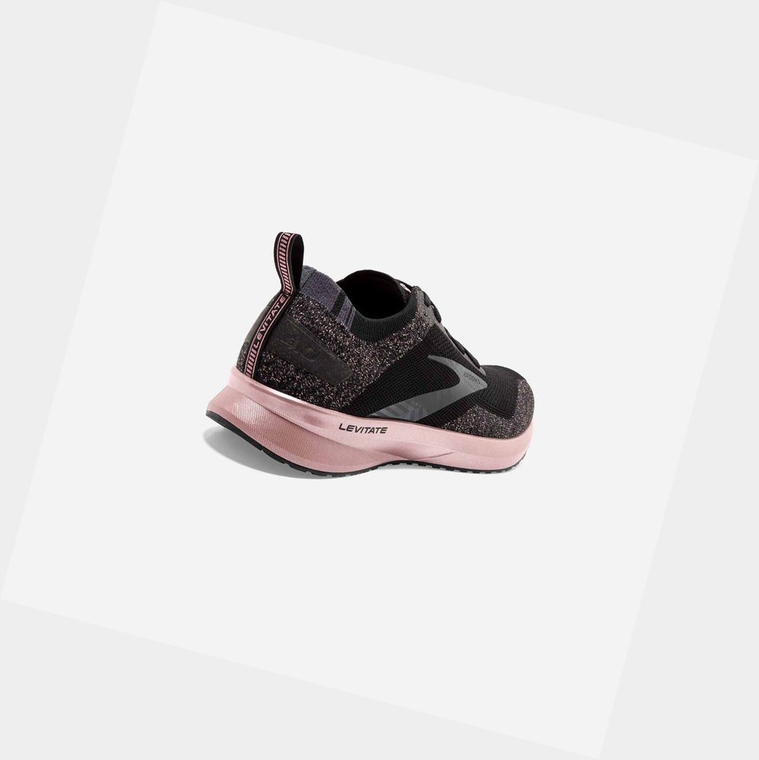 Chaussures Running Route Brooks Levitate 4 Noir Rose Doré Femme | THI-54598574