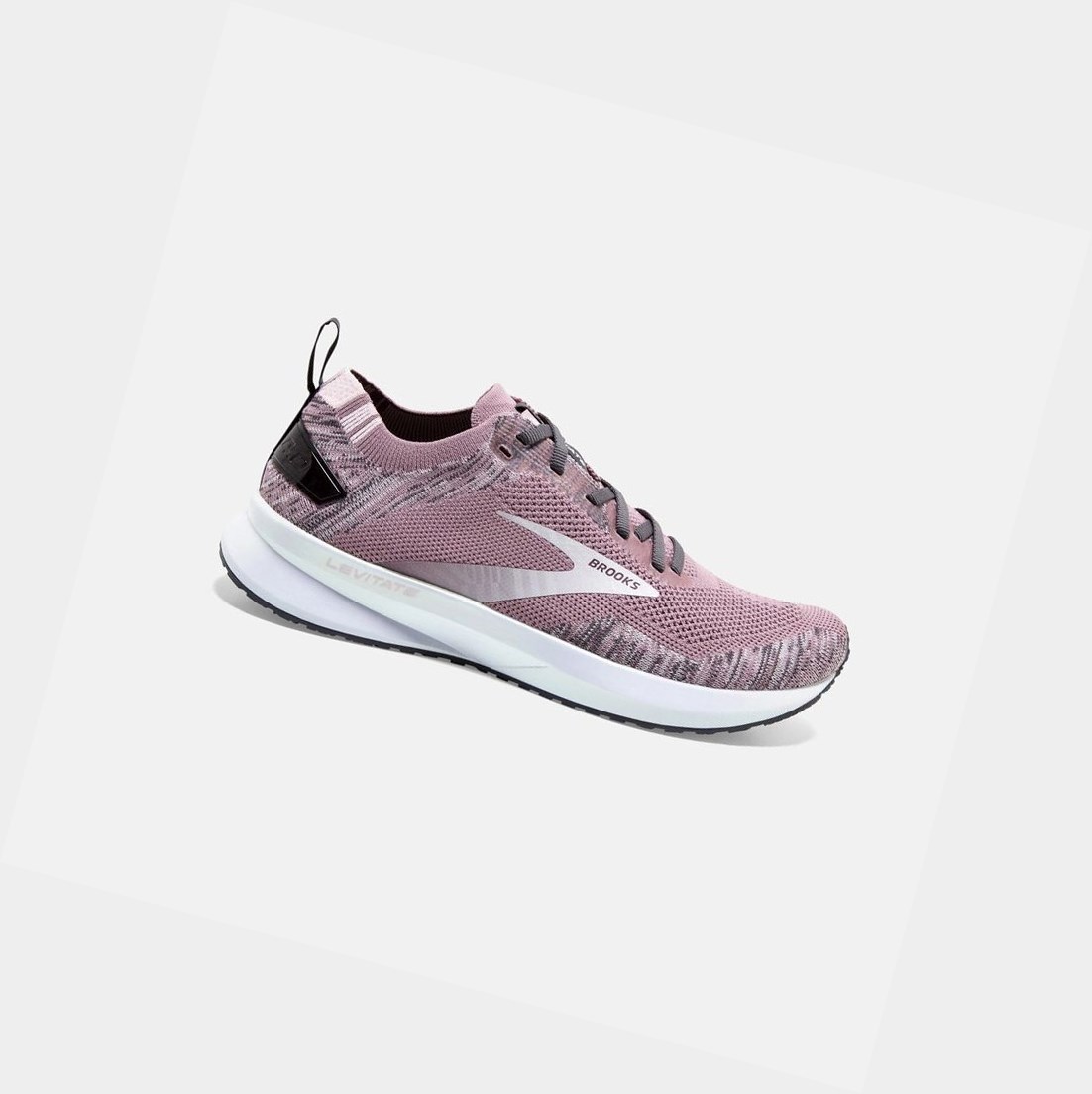 Chaussures Running Route Brooks Levitate 4 Blackened Pearl / Metallic / Primrose Femme | RKQ-39904223