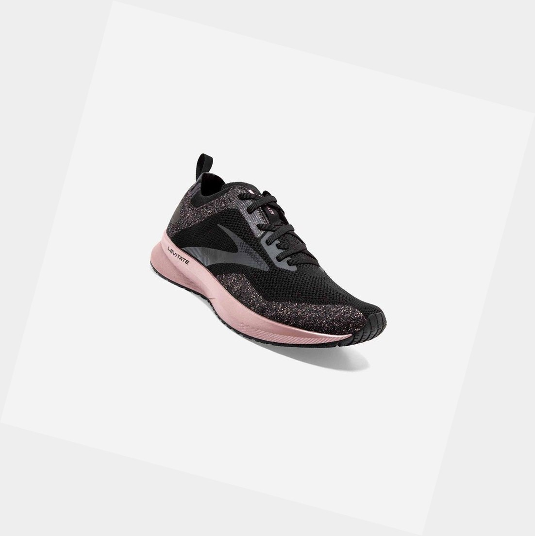 Chaussures Running Route Brooks Levitate 4 Noir Rose Doré Femme | THI-54598574