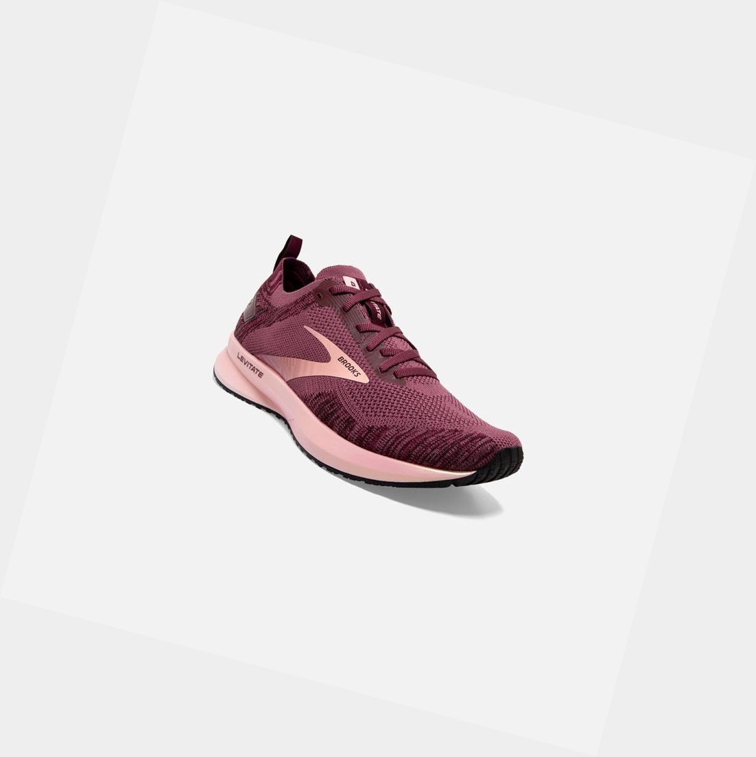 Chaussures Running Route Brooks Levitate 4 Corail Femme | QLX-59462477