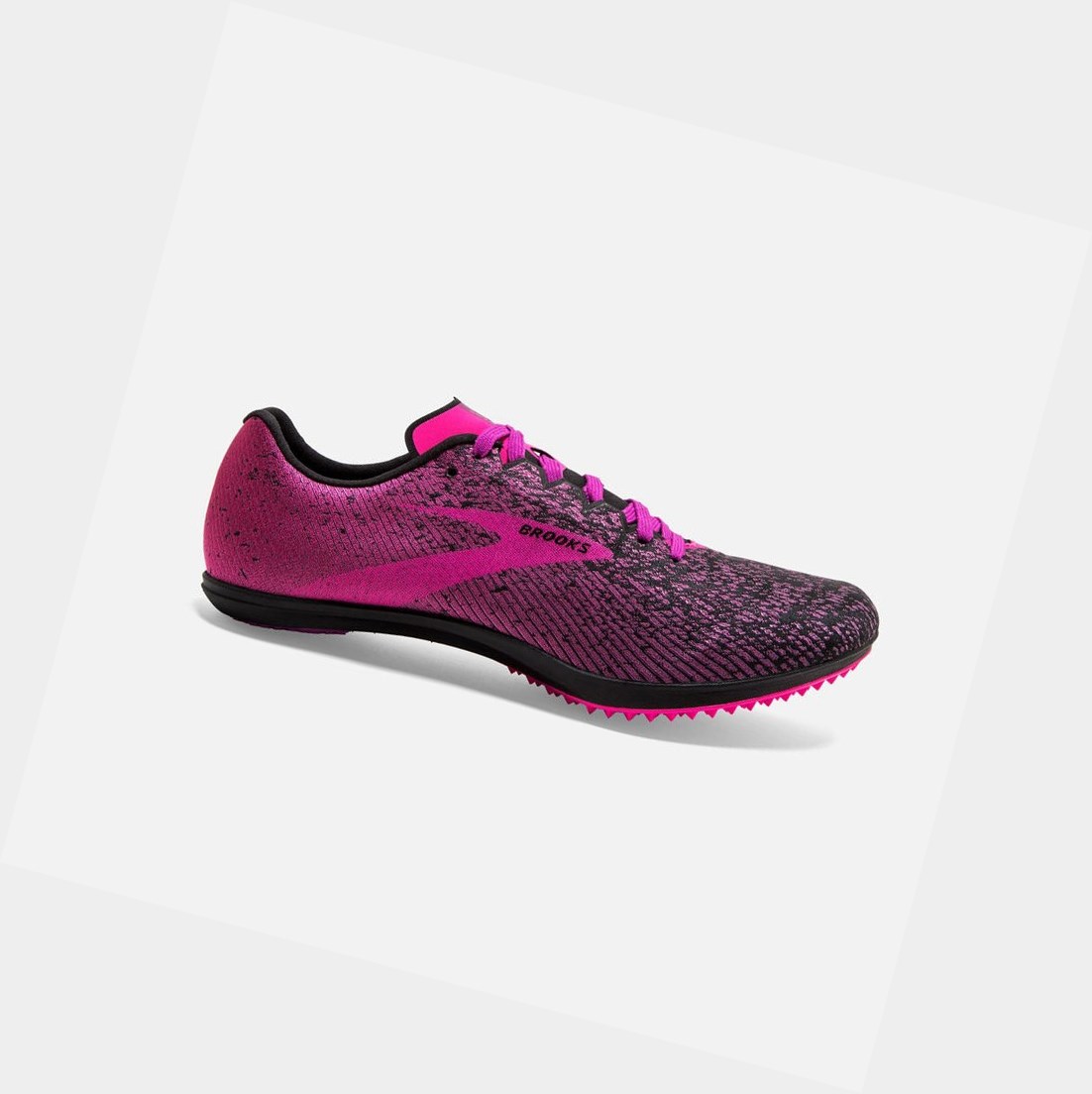 Chaussures de Sport Brooks Mach 19 Spikeless Noir Rose Femme | SXG-66042014