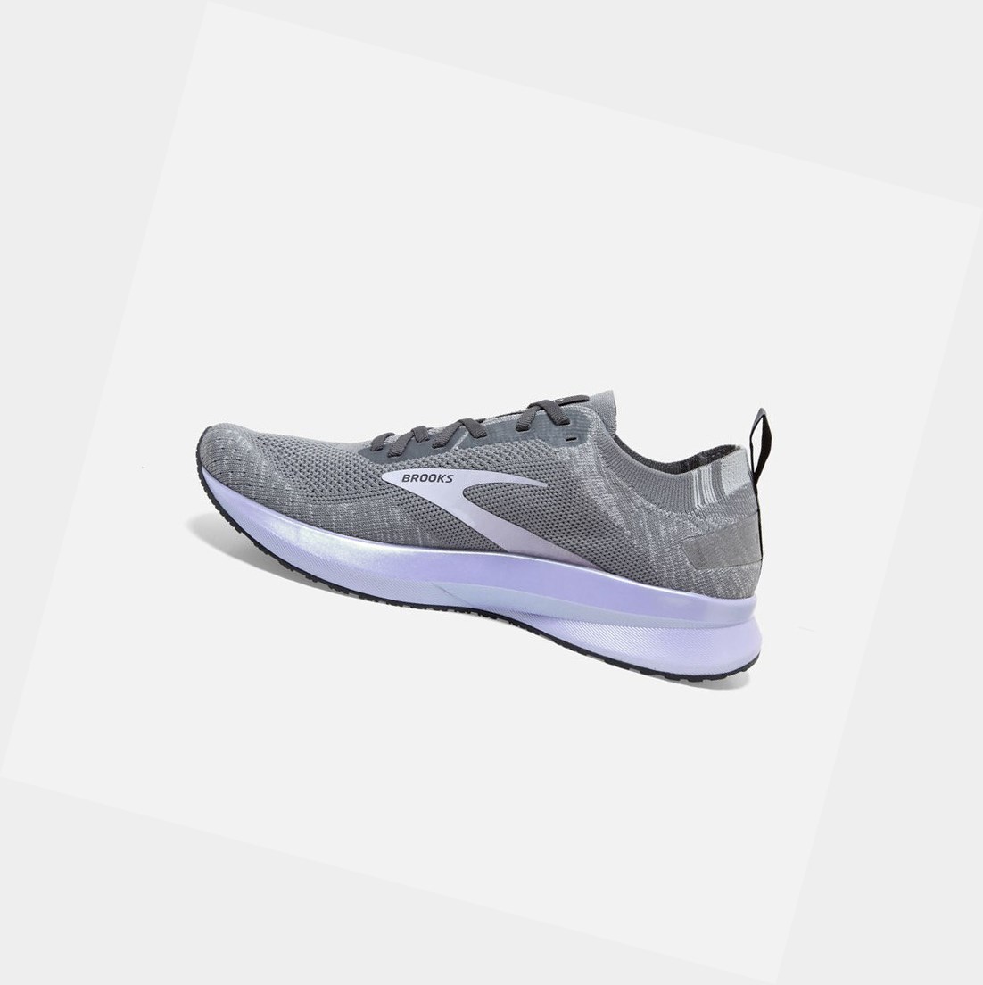 Chaussures Running Route Brooks Levitate 4 Grise Violette Femme | CEF-07777661