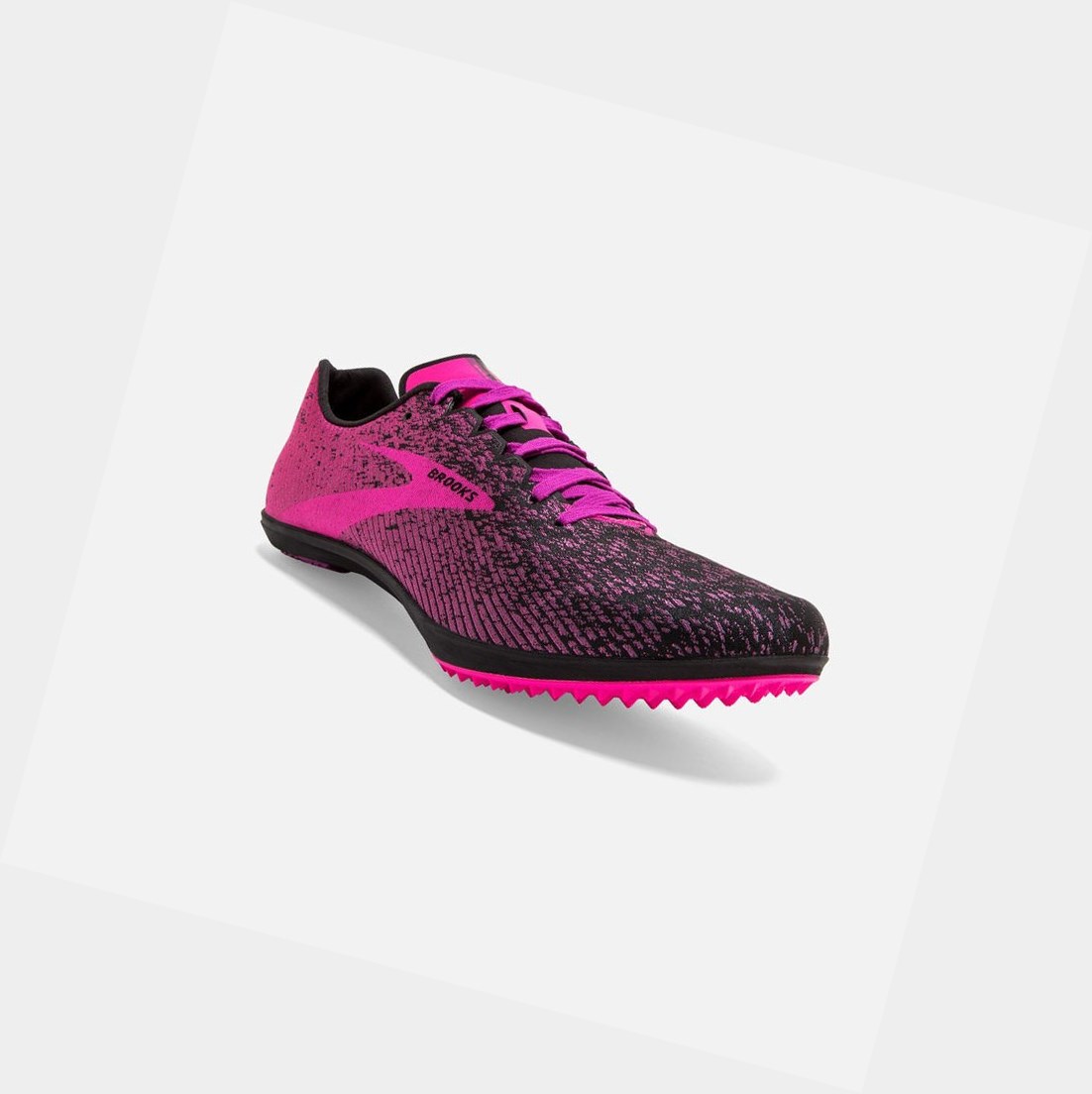 Chaussures de Sport Brooks Mach 19 Spikeless Noir Rose Femme | SXG-66042014