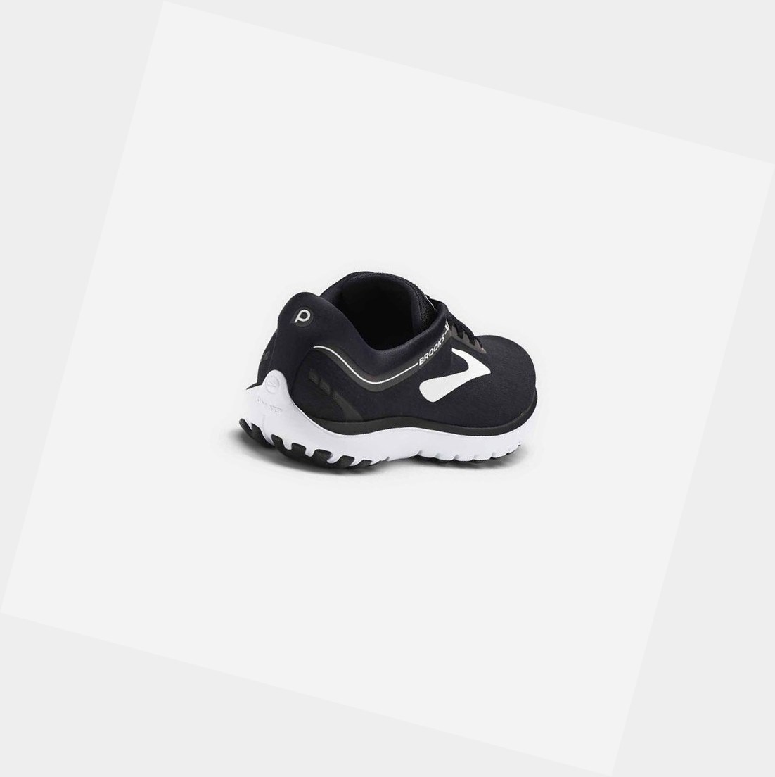 Chaussures Running Route Brooks PureFlow 7 Noir Blanche Femme | EMS-76797912