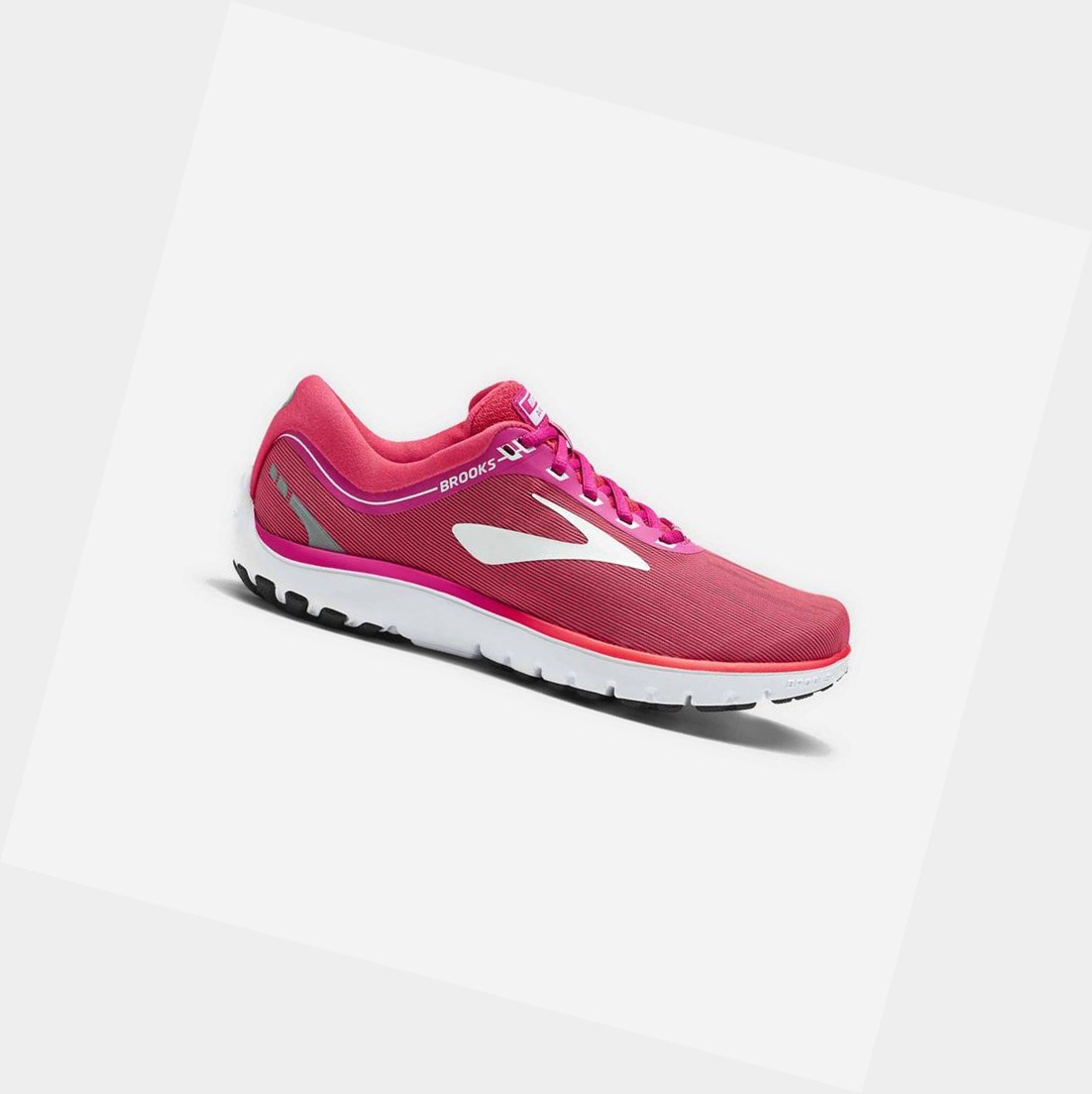 Chaussures Running Route Brooks PureFlow 7 Rose Rose Blanche Femme | FQH-91678196