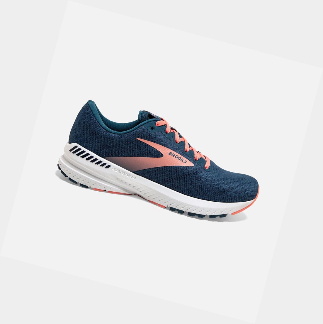 Chaussures Running Route Brooks Ravenna 11 Bleu Marine Femme | IKZ-18116195