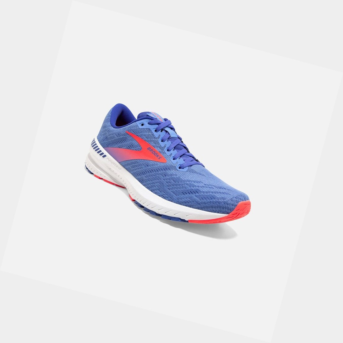 Chaussures Running Route Brooks Ravenna 11 Bleu Corail Femme | JJL-81734120