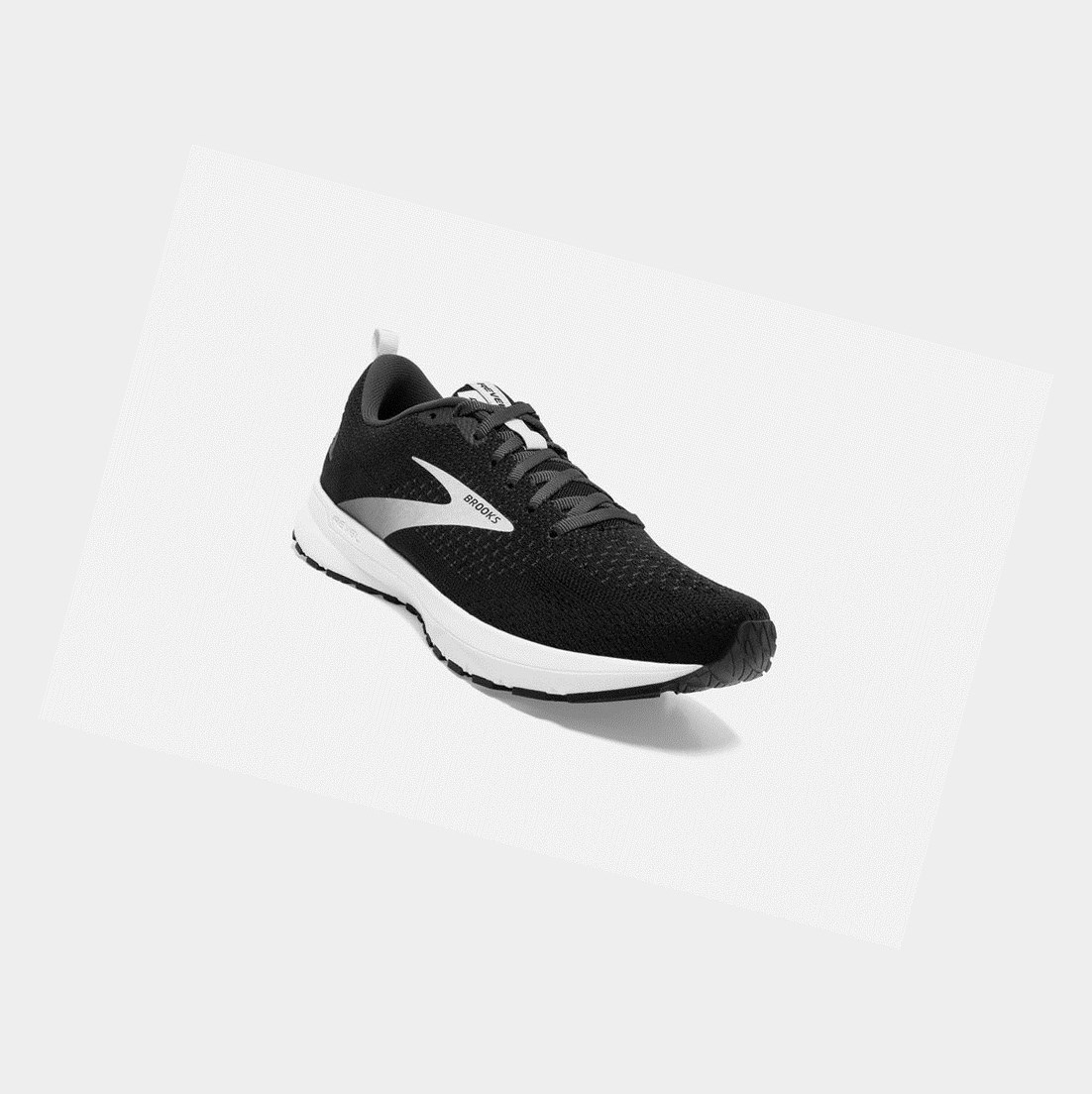 Chaussures Running Route Brooks Revel 4 Noir Argent Femme | TPI-76654729