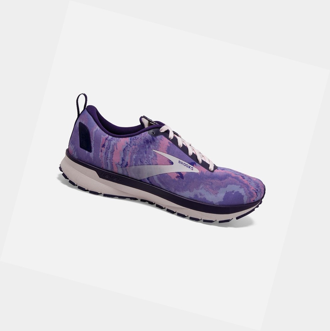 Chaussures Running Route Brooks Revel 4 Violette Noir Femme | RMP-55978051