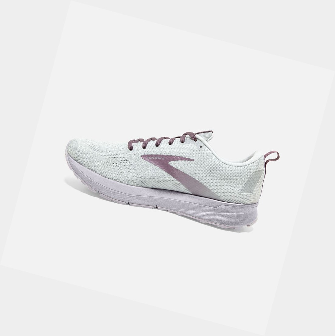 Chaussures Running Route Brooks Revel 4 Oyster / Lilac / Moonscape Femme | BLC-88823338