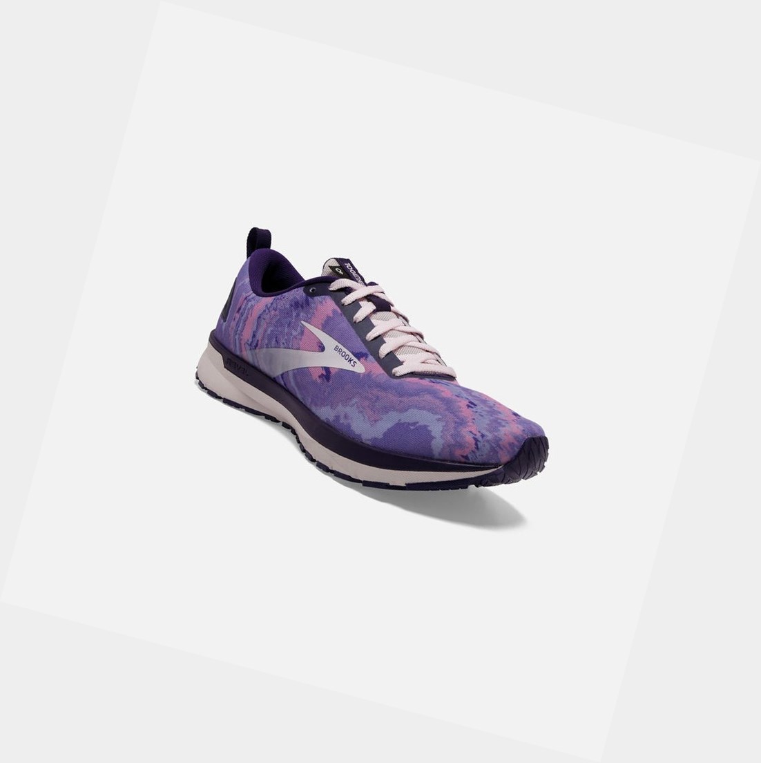 Chaussures Running Route Brooks Revel 4 Violette Noir Femme | RMP-55978051