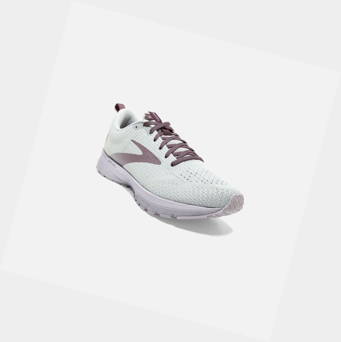 Chaussures Running Route Brooks Revel 4 Oyster / Lilac / Moonscape Femme | BLC-88823338