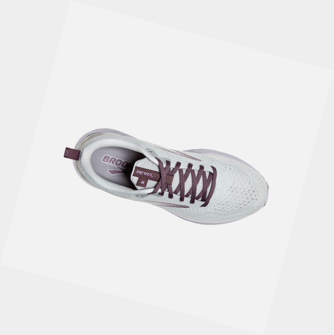 Chaussures Running Route Brooks Revel 4 Oyster / Lilac / Moonscape Femme | BLC-88823338