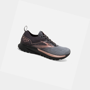 Chaussures Running Route Brooks Ricochet 3 Grise Noir Rose Doré Femme | RII-62255387