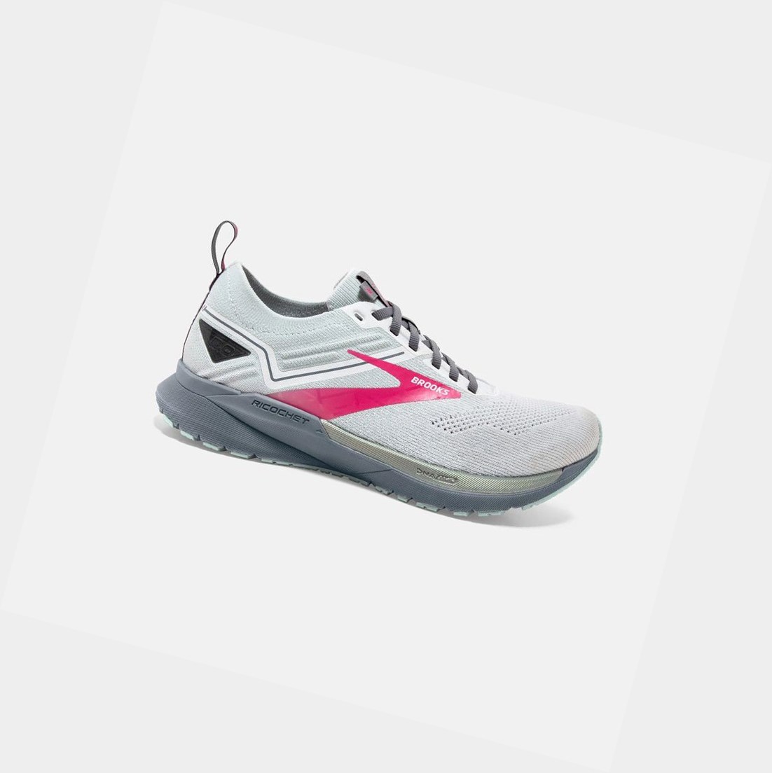 Chaussures Running Route Brooks Ricochet 3 Blanche Rose Femme | QNA-37445896