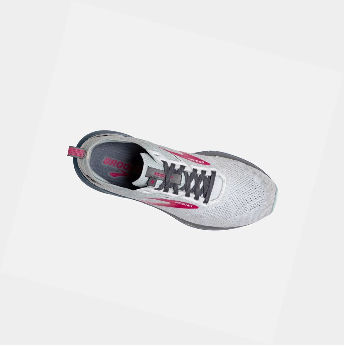 Chaussures Running Route Brooks Ricochet 3 Blanche Rose Femme | QNA-37445896