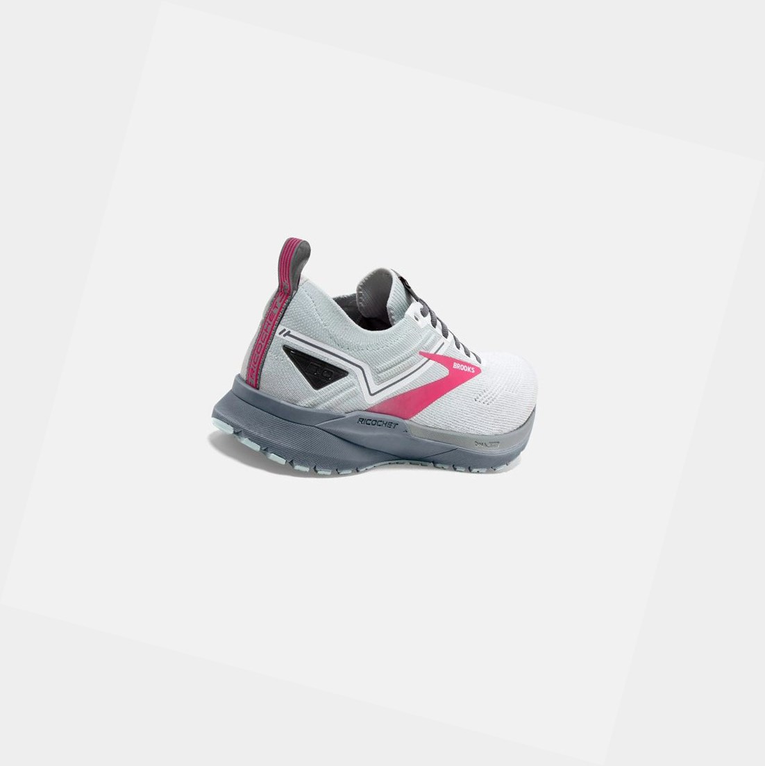 Chaussures Running Route Brooks Ricochet 3 Blanche Rose Femme | QNA-37445896