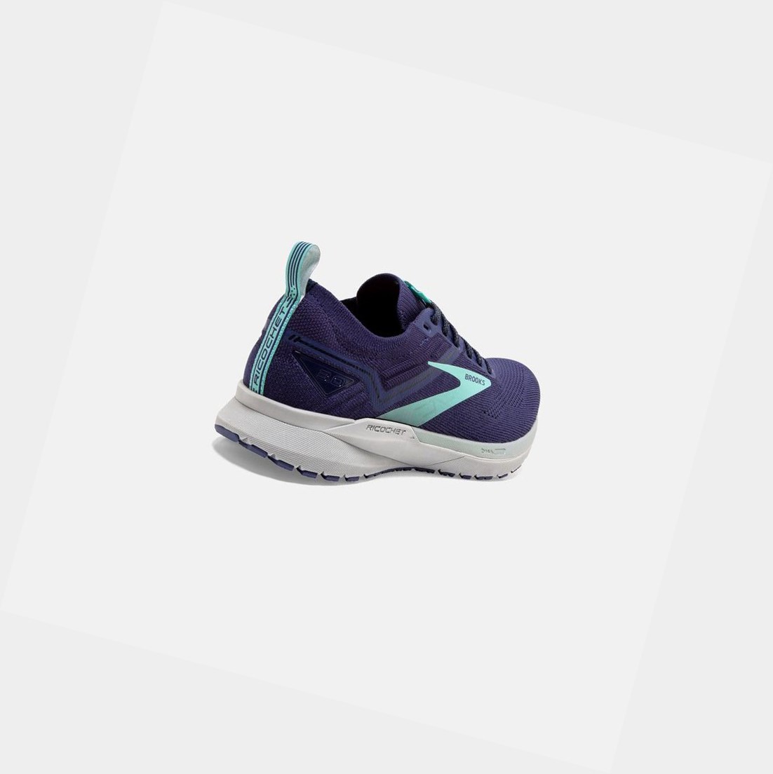 Chaussures Running Route Brooks Ricochet 3 Bleu Femme | FWV-20477580