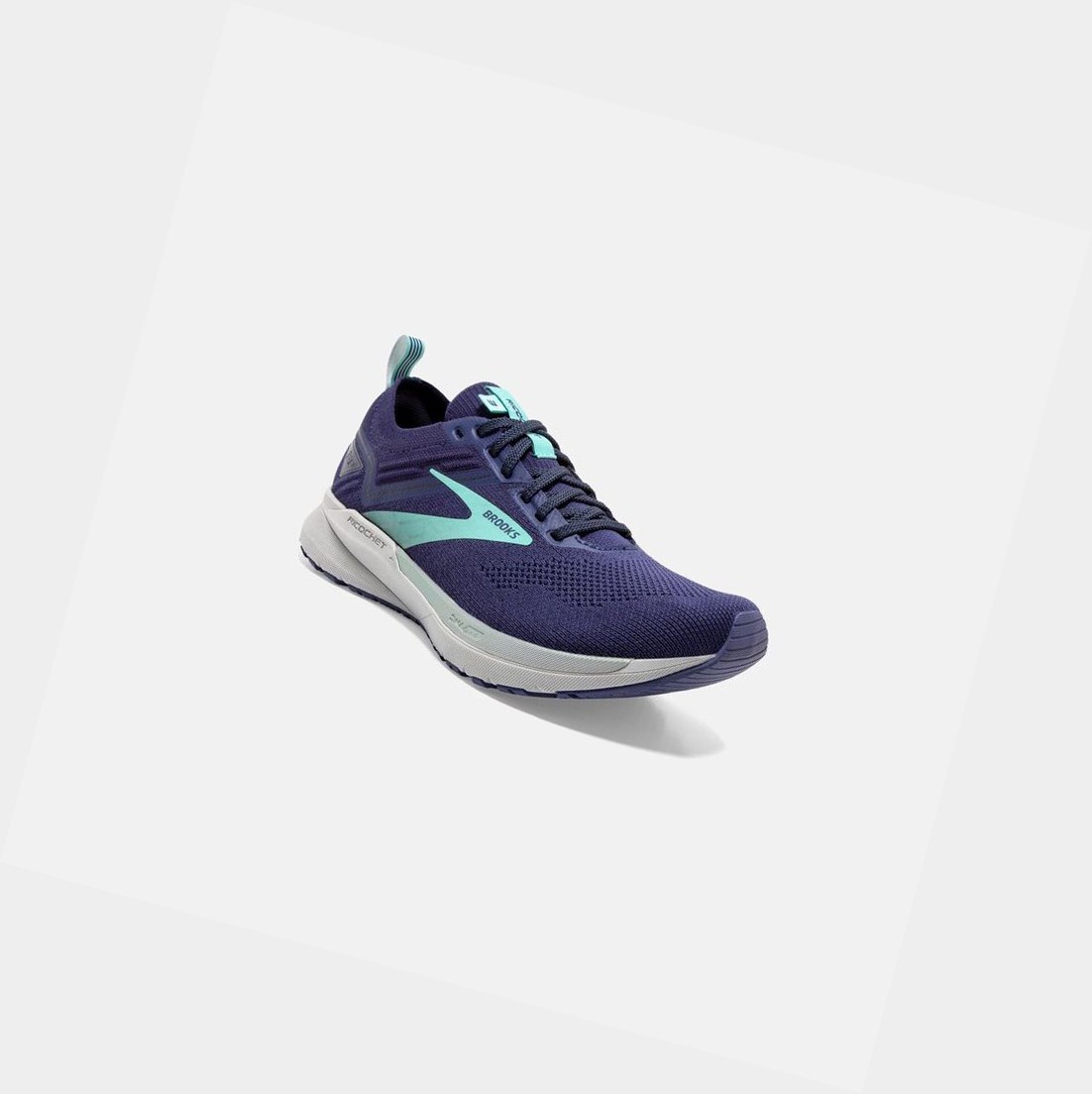 Chaussures Running Route Brooks Ricochet 3 Bleu Femme | FWV-20477580