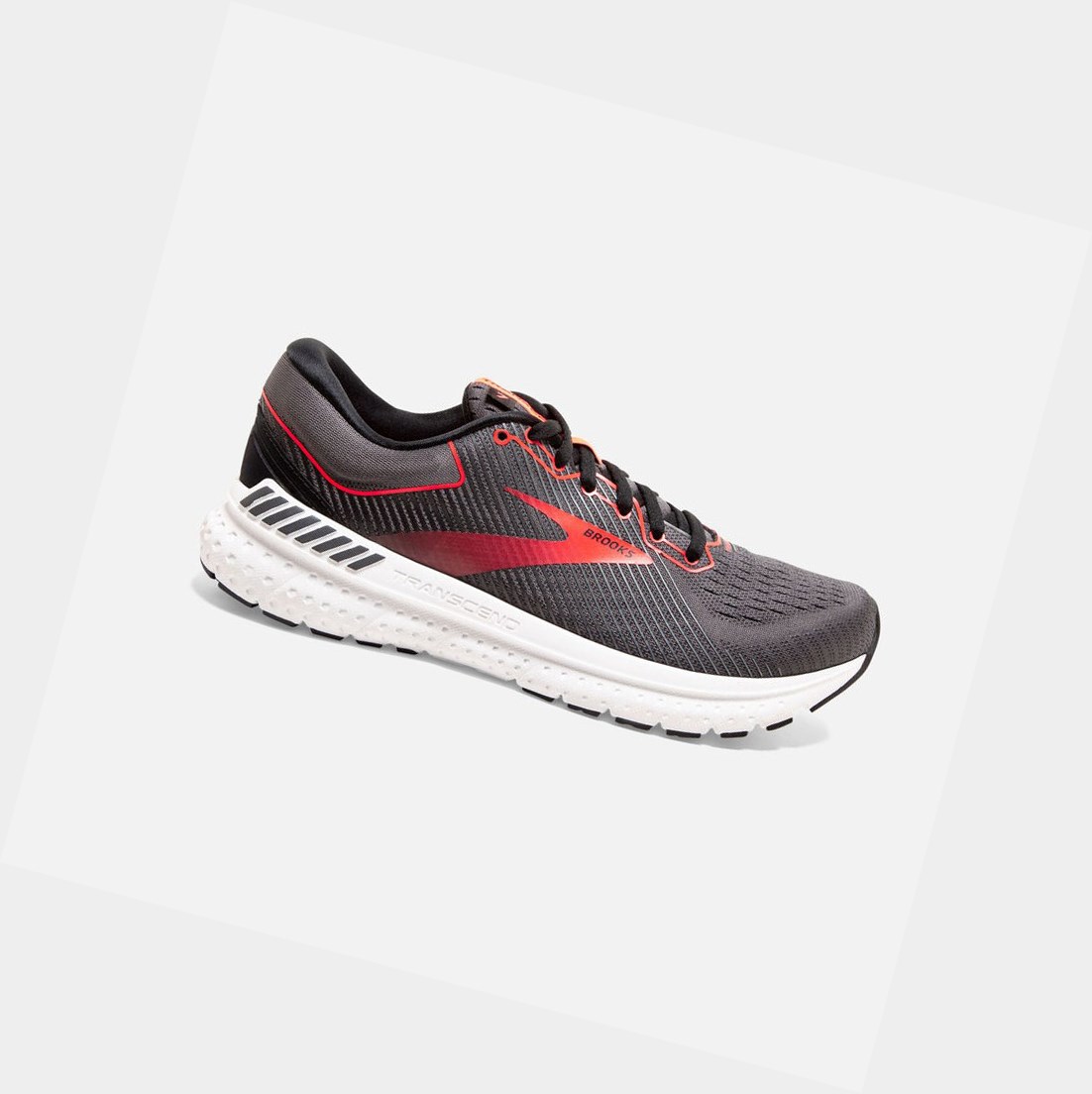 Chaussures Running Route Brooks Transcend 7 Noir Corail Femme | OZF-10710837