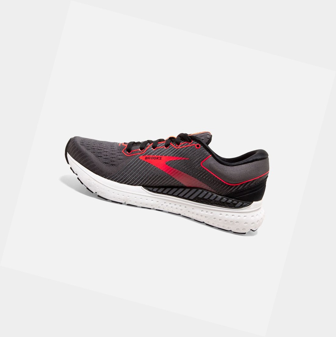 Chaussures Running Route Brooks Transcend 7 Noir Corail Femme | OZF-10710837