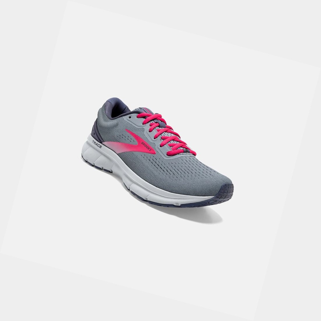 Chaussures Running Route Brooks Trace Grise Femme | GKE-94784219