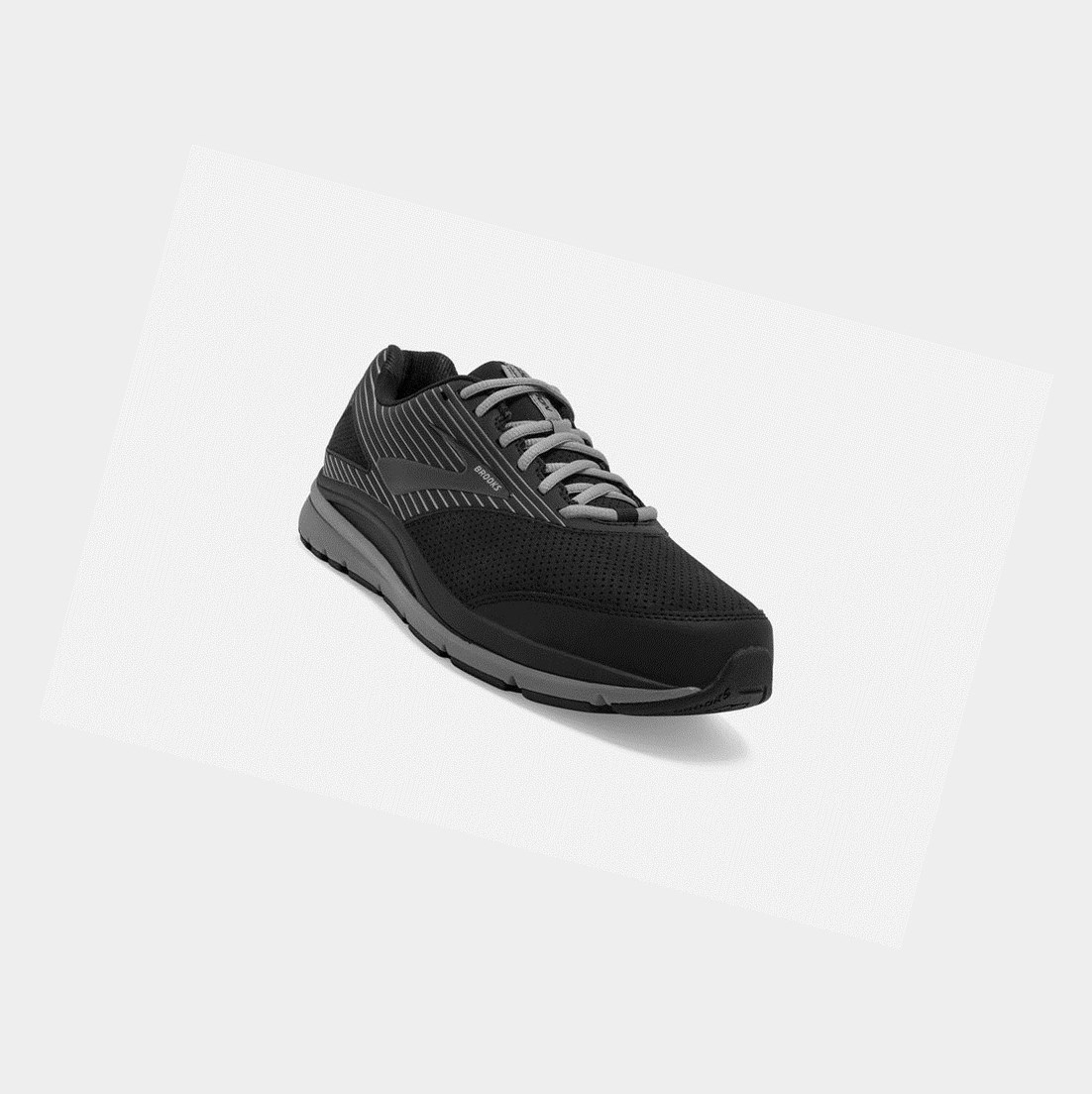 Chaussures de Marche Brooks Addiction Walker Daim Noir Noir Homme | LYY-40424364