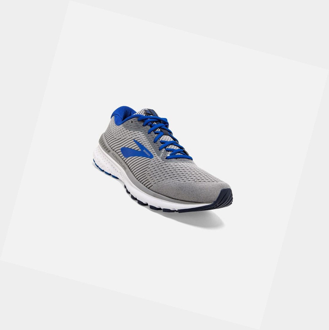 Chaussures Running Route Brooks Adrenaline GTS 20 Grise Bleu Bleu Marine Homme | MAP-53442467