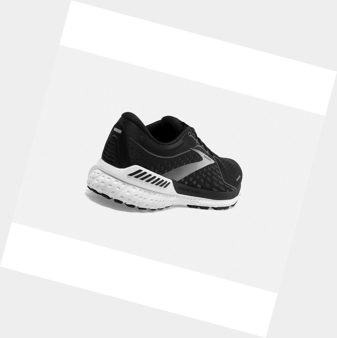 Chaussures Running Route Brooks Adrenaline GTS 21 Noir Blanche Homme | YHB-38951738