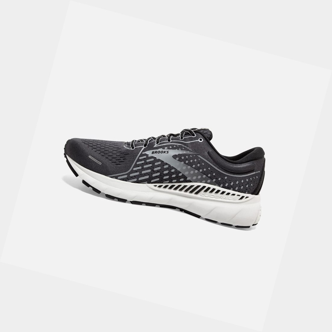 Chaussures Running Route Brooks Adrenaline GTS 21 Noir Grise Homme | RUL-46531807