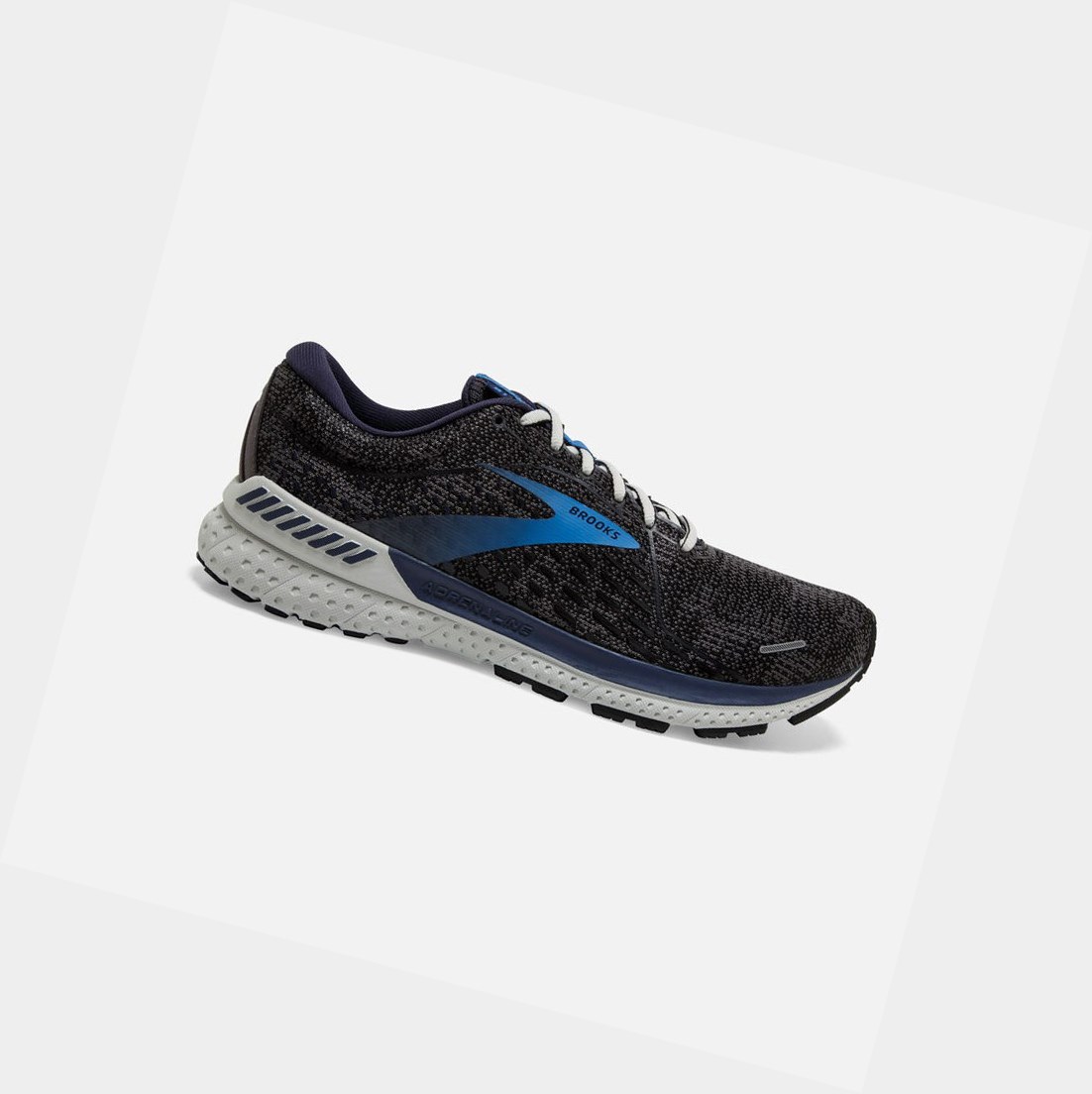 Chaussures Running Route Brooks Adrenaline GTS 21 Noir Bleu Homme | MWU-77112580