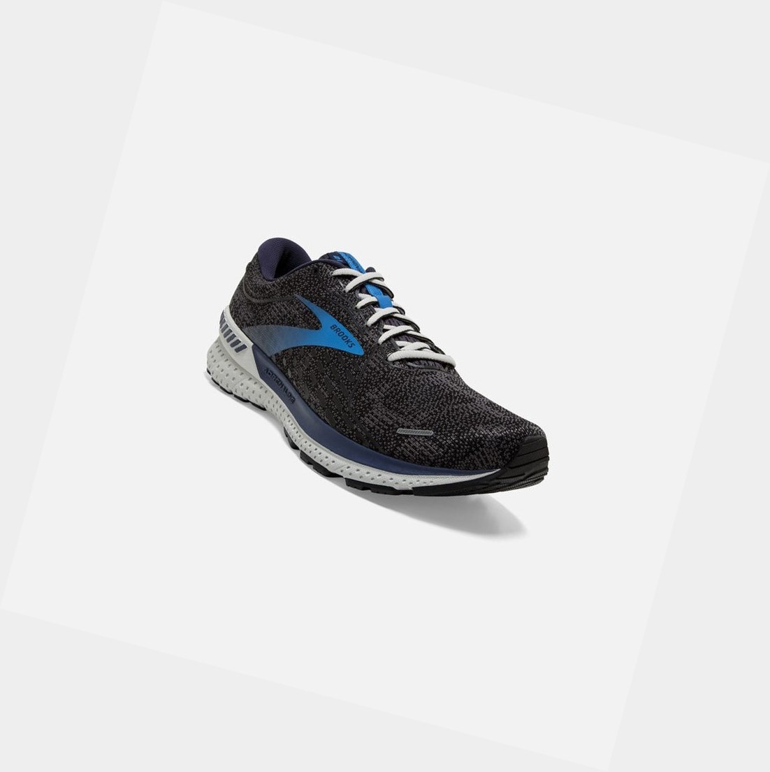 Chaussures Running Route Brooks Adrenaline GTS 21 Noir Bleu Homme | MWU-77112580